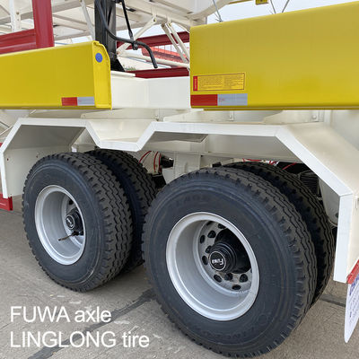 45tons 60tons Terminal Semi-trailer voor 40ft 45ft Containers 40ft Container Capaciteit
