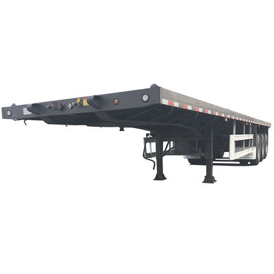 12400*2500*1580mm, 12400*2500*1580mm CIMC 3 Assen Container Platbed Semi-trailer 60tons