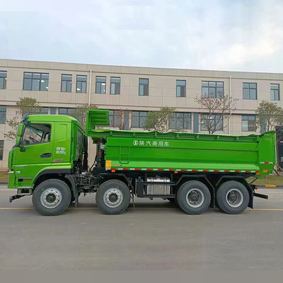 12 Voorwaarts Shift Shacman 8X4 Flat Cab U Shape H3000 F3000 Dump Truck voor mijnbouwgebied