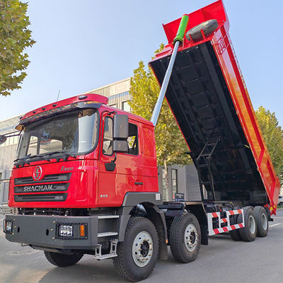 12 Voorwaarts schakelen Shacman 8X4 F3000 Dump Trucks voor zware machines Flat Cab