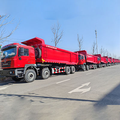 12 Voorwaarts schakelen Shacman 8X4 F3000 Dump Trucks voor zware machines Flat Cab