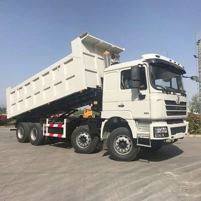Shacman 8X4 Dump Trucks voor zware machines LHD Cargo Tank Afmetingen 6800*2350*1600mm