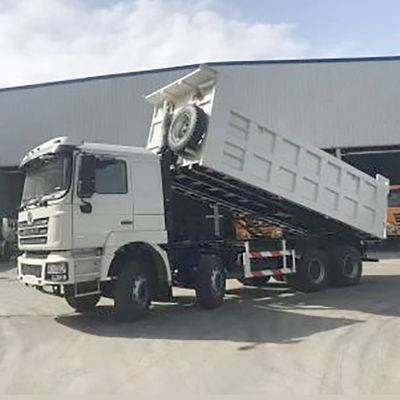 Shacman 8X4 Dump Trucks voor zware machines LHD Cargo Tank Afmetingen 6800*2350*1600mm