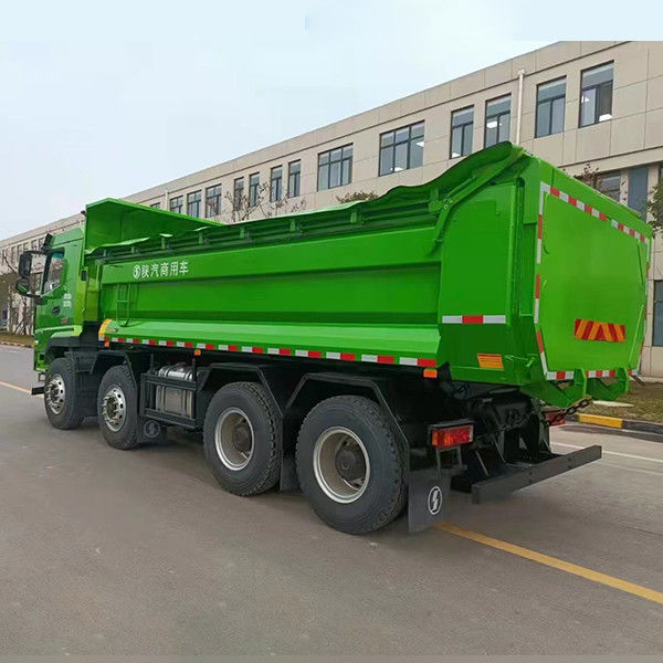 12 Voorwaarts Shift Shacman 8X4 Flat Cab U Shape H3000 F3000 Dump Truck voor mijnbouwgebied
